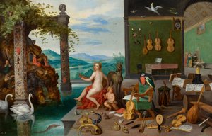 聴覚の寓意 作： Jan Brueghel the Younger