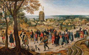 1627年の「結婚式のコルテッジ」。 作： Jan Brueghel the Younger
