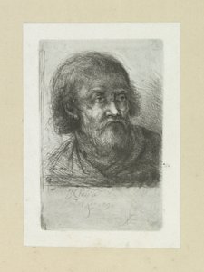 Bebaarde man, naar right The Compleat Work of Etchings by John Chalon / Oeuvre Complette des Eaux Fortes par Jean Chalon (シリーズ名) 作： Jan Chalon