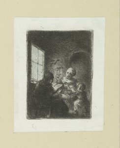 Gezin bij het raam The Compleat Work of Etchings by John Chalon / Oeuvre Complette des Eaux Fortes par Jean Chalon (シリーズ名) 作： Jan Chalon
