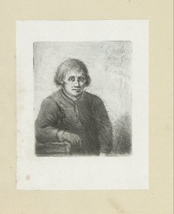 テーブルに寄りかかる若い男 The Compleat Work of Etchings by John Chalon / Oeuvre Complette des Eaux Fortes par Jean Chalon (シリーズ名) 作： Jan Chalon