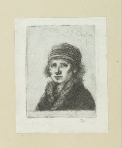 Jonge man puts bontkraag The Compleat Work of Etchings by John Chalon / Oeuvre Complette des Eaux Fortes par Jean Chalon (シリーズ名) 作： Jan Chalon
