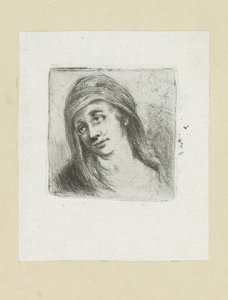 Jonge vrouw は hoofddoek に会いました The Compleat Work of Etchings by John Chalon / Oeuvre Complette des Eaux Fortes par Jean Chalon (シリーズ名) 作： Jan Chalon