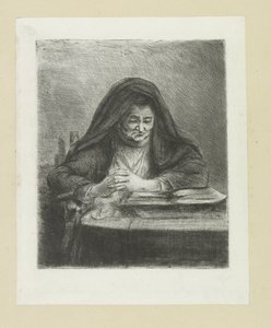 Lezende vrouw The Compleat Work of Etchings by John Chalon / Oeuvre Complette des Eaux Fortes par Jean Chalon (シリーズ名) 作： Jan Chalon