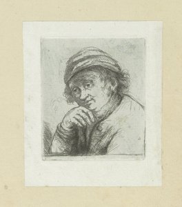男は zijn kin に手を置きます The Compleat Work of Etchings by John Chalon / Oeuvre Complette des Eaux Fortes par Jean Chalon (シリーズ名)