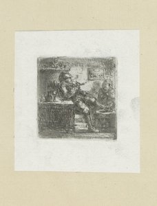男はpijpを置きます The Compleat Work of Etchings by John Chalon / Oeuvre Complette des Eaux Fortes par Jean Chalon (シリーズ名) 作： Jan Chalon