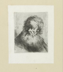 Oude man puts baard The Compleat Work of Etchings by John Chalon / Oeuvre Complette des Eaux Fortes par Jean Chalon (シリーズ名) 作： Jan Chalon