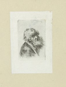 Oude man puts baard The Compleat Work of Etchings by John Chalon / Oeuvre Complette des Eaux Fortes par Jean Chalon (シリーズタイトル) 作： Jan Chalon