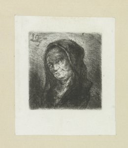 Oude vrouw met zwarte sluier The Compleat Work of Etchings by John Chalon / Oeuvre Complette des Eaux Fortes par Jean Chalon (シリーズ名)