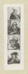 Vier mansportretten The Compleat Work of Etchings by John Chalon / Oeuvre Complette des Eaux Fortes par Jean Chalon (シリーズタイトル) 作： Jan Chalon
