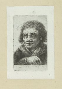 右手が見える成人男性 The Compleat Work of Etchings by John Chalon / Oeuvre Complette des Eaux Fortes par Jean Chalon (シリーズ名) 作： Jan Chalon
