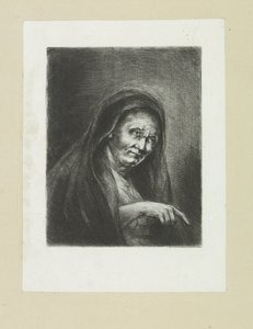 Wijzende oude vrouw The Compleat Work of Etchings by John Chalon / Oeuvre Complette des Eaux Fortes par Jean Chalon (シリーズ名) 作： Jan Chalon