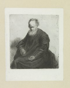 Zittende oude man met ランジ コート The Compleat Work of Etchings by John Chalon / Oeuvre Complette des Eaux Fortes par Jean Chalon (シリーズ名) 作： Jan Chalon