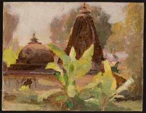 アフマダーバード - ジャイナ教寺院。インド旅行より 作： ヤン・シアグリンスキー