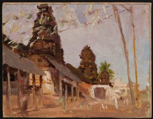 都市の通り - 習作。インド旅行より 作： ヤン・シアグリンスキー