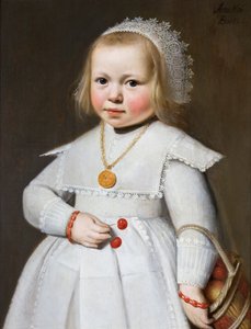 2歳の少女の肖像、1636年 作： Jan Cornelisz. van Loenen