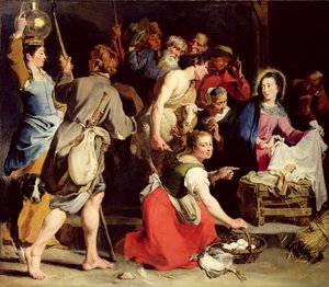 1628年以降の羊飼いの礼拝 作： Jan Cossiers