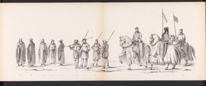 ライデン学生の仮面舞踏会、1865年（プレート3） 1865 年 6 月 6 日にライデン学生団のメンバーが開催した衣装を着た行進。 作： Jan Daniël Cornelis Carel Willem baron de Constant Rebecque