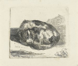 眠る犬 作： Jan Dasveldt