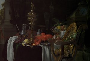 静物：宴会シーン、おそらく約。 1640-41。