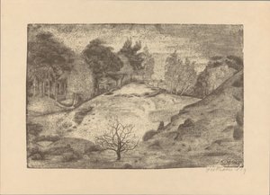 ラーレン近くのヒース 作： Jan Fekkes (signed by artist)