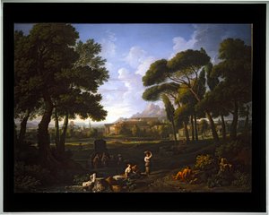 ローマの風景画（キャンバス） 作： Jan Frans van (1662 1749) Bloemen