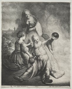 ロットと彼の娘、1600年代。 作： Jan Georg van Vliet