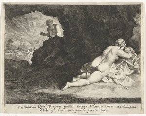眠っているアンティオペに忍び寄るサテュロスとしてのジュピター 作： Jan Gerritsz. van Bronckhorst