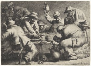 農夫の食事 作： Jan Gillisz. van Vliet