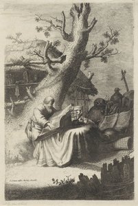 H. 木の下で読書するヒエロニムス 作： Jan Gillisz. van Vliet