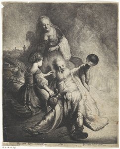 ロトと娘たち 作： Jan Gillisz. van Vliet