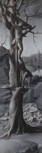 聖ジェローム・ペニテント [左パネル] 作： Jan Gossaert