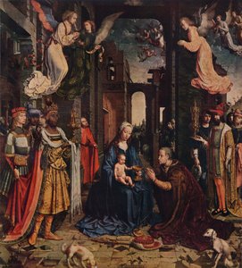王家の礼拝、c1510、1938 作： Jan Gossaert