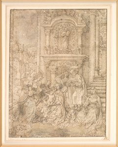 聖カタリナの神秘的な結婚 作： Jan Gossaert
