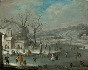 オランダの冬景色 作： Jan Griffier