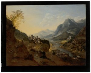 川の風景 作： Jan Griffier