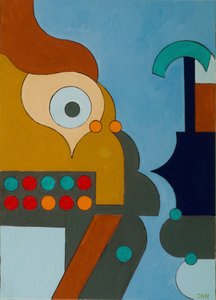 電気、2009年（キャンバスに油彩） 作： Jan Groneberg