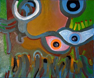 目は彼らが見るものを信じない、2009年（キャンバスに油彩） 作： Jan Groneberg