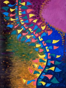 エクスタシーの背骨、2006年（木に油彩） 作： Jan Groneberg