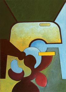 古いフォードの残骸は子供たちのもの、2007年（キャンバスに油彩） 作： Jan Groneberg