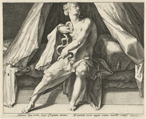 クレオパトラの死 作： Jan Harmensz. Muller