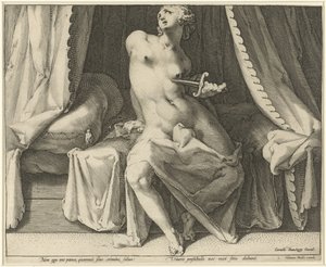 ルクレティアの死 作： Jan Harmensz. Muller