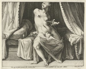 ルクレティアの死 作： Jan Harmensz. Muller
