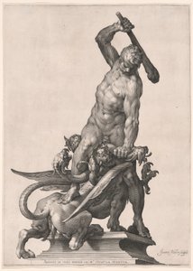 ヒュドラを倒すヘラクレス 作： Jan Harmensz. Muller