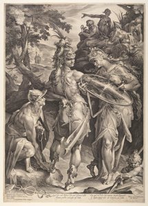 ペルセウスを武装させるミネルバ 作： Jan Harmensz. Muller