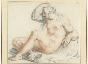 ヌード着席女性像 作： Jan Harmensz. Muller