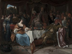 エステル、アハスエロス、ハマン、1668年頃