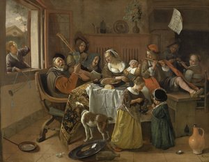 The Merry Family 作： Jan Havicksz. Steen