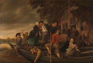 陽気な帰郷 作： Jan Havicksz. Steen