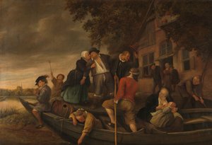 陽気な帰郷 作： Jan Havicksz. Steen